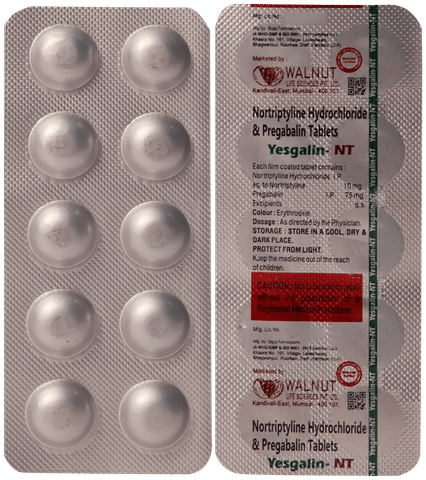 Yesgalin NT 75mg/10mg Tablet
