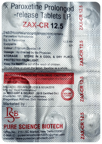 Zax-CR 12.5 Tablet