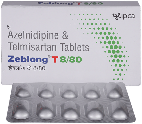 Zeblong T 80mg/8mg Tablet