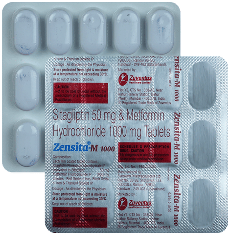 Zensita M 50mg/1000mg Tablet