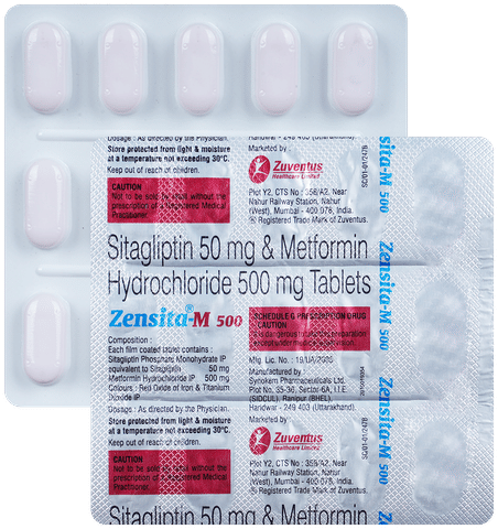 Zensita M 50mg/500mg Tablet
