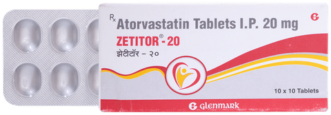 Zetitor 20mg Tablet