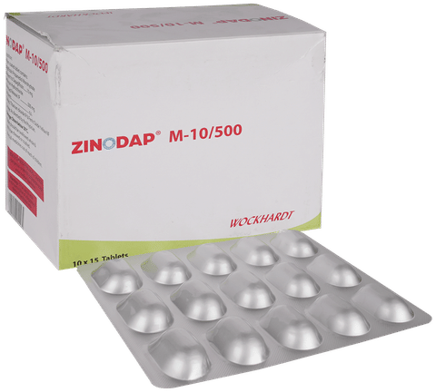 Zinodap M 10mg/500mg Tablet ER