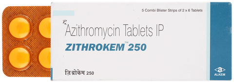 Zithrokem 250mg Tablet