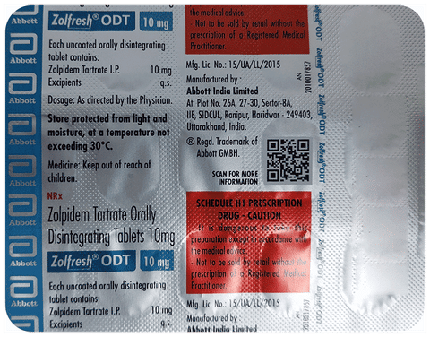 Zolfresh ODT 10mg Tablet