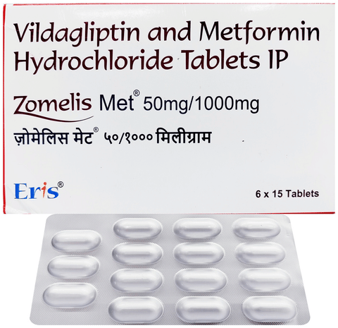 Zomelis Met 50mg/1000mg Tablet