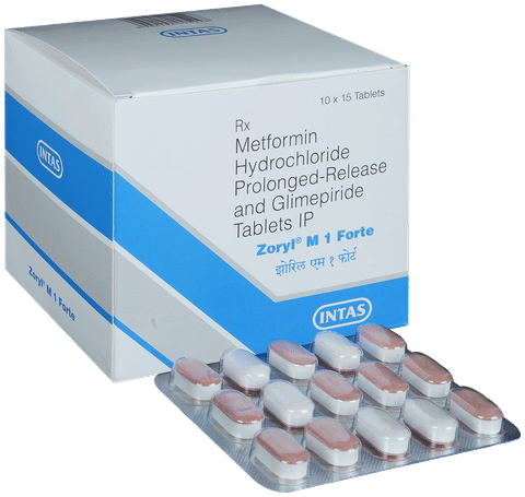 Zoryl M 1 Forte Tablet PR