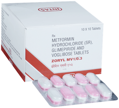 Zoryl MV 1/0.3 Tablet SR