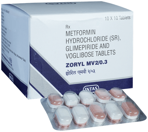 Zoryl MV 2/0.3 Tablet SR