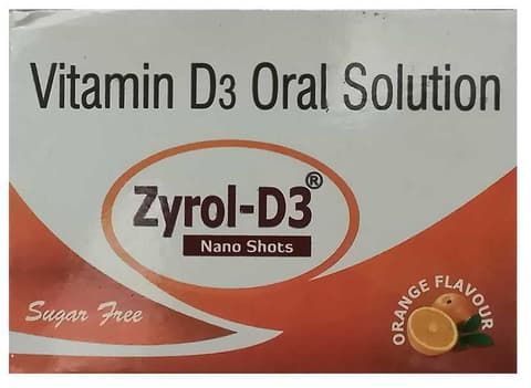 Zyrol-D3 Nano Shots (Each 5ml) Orange Sugar Free